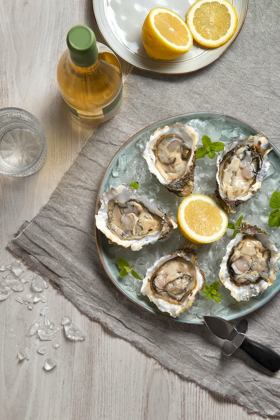 Zeeuwse oesters op ijs